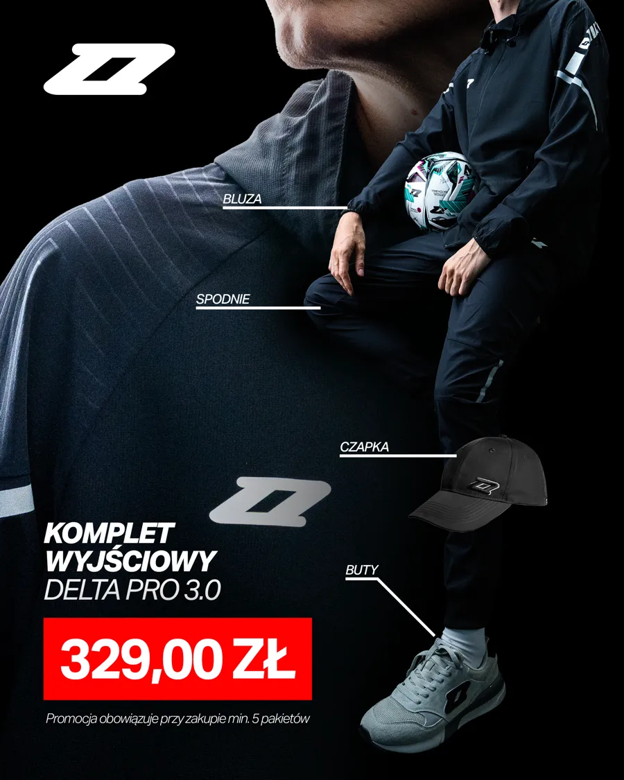 Komplet wyjściowy Zina Delta Pro 3.0: czapka Entre, bluza, spodnie i buty Volten za 329 zł
