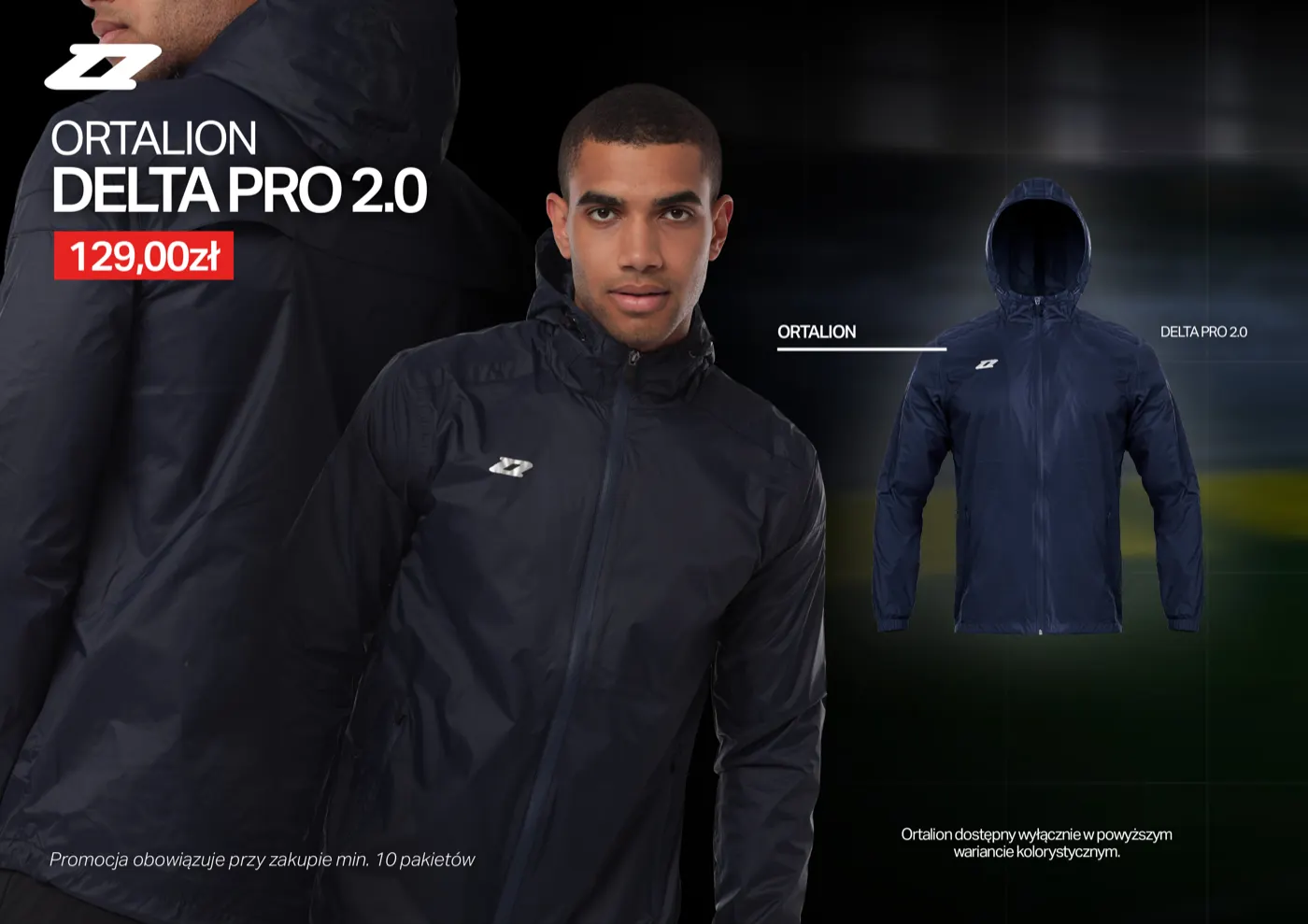 Kurtka ortalionowa Zina Delta Pro 2.0 granatowa za 129 zł